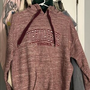 Virginia Beach Maroon Hoodie